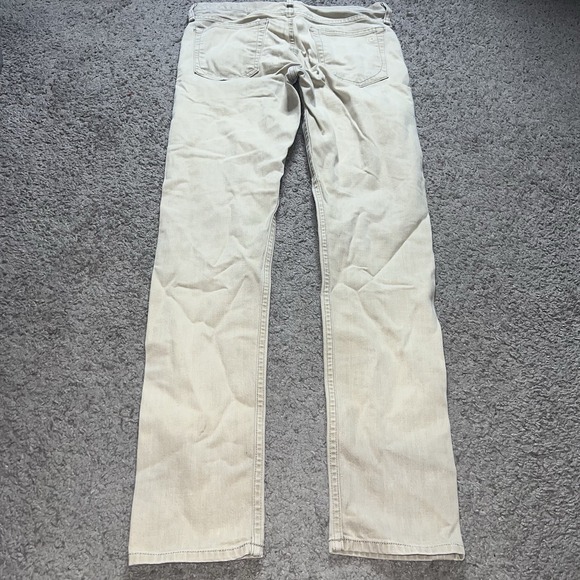 Rag & Bone Jeans Mens 29x32 Brown Khaki Fit 2 Slim Button Fly Denim Pants - Picture 6 of 9